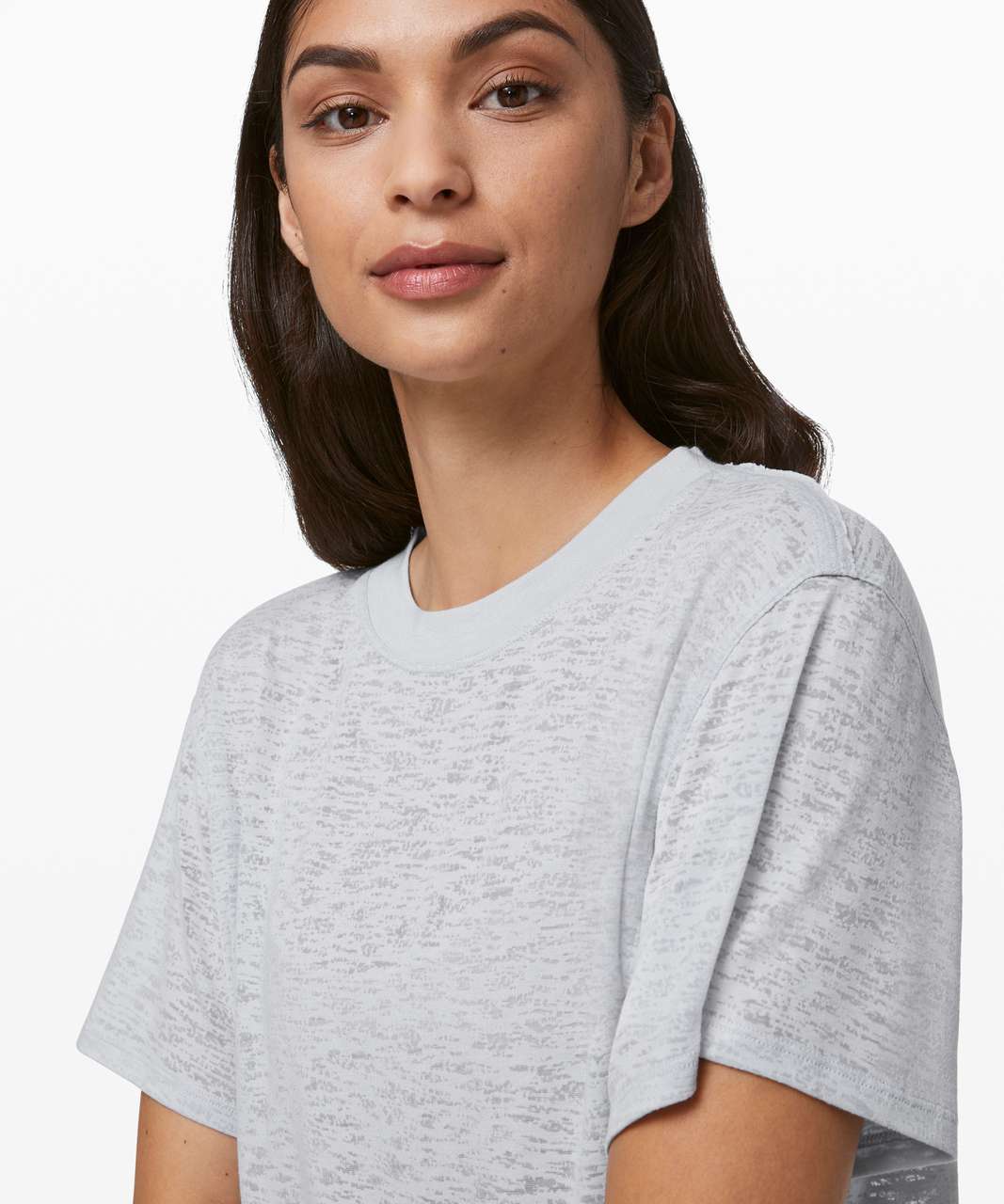 Lululemon All Yours Boyfriend Tee *Veil - Silver Fox