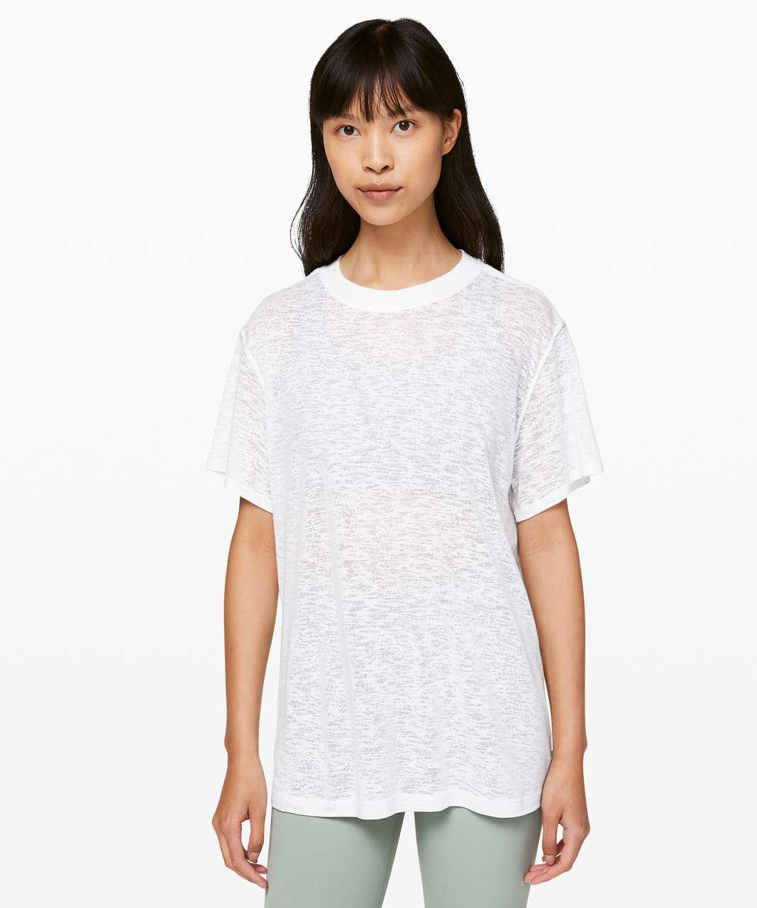 Lululemon All Yours Boyfriend Tee *Veil - White