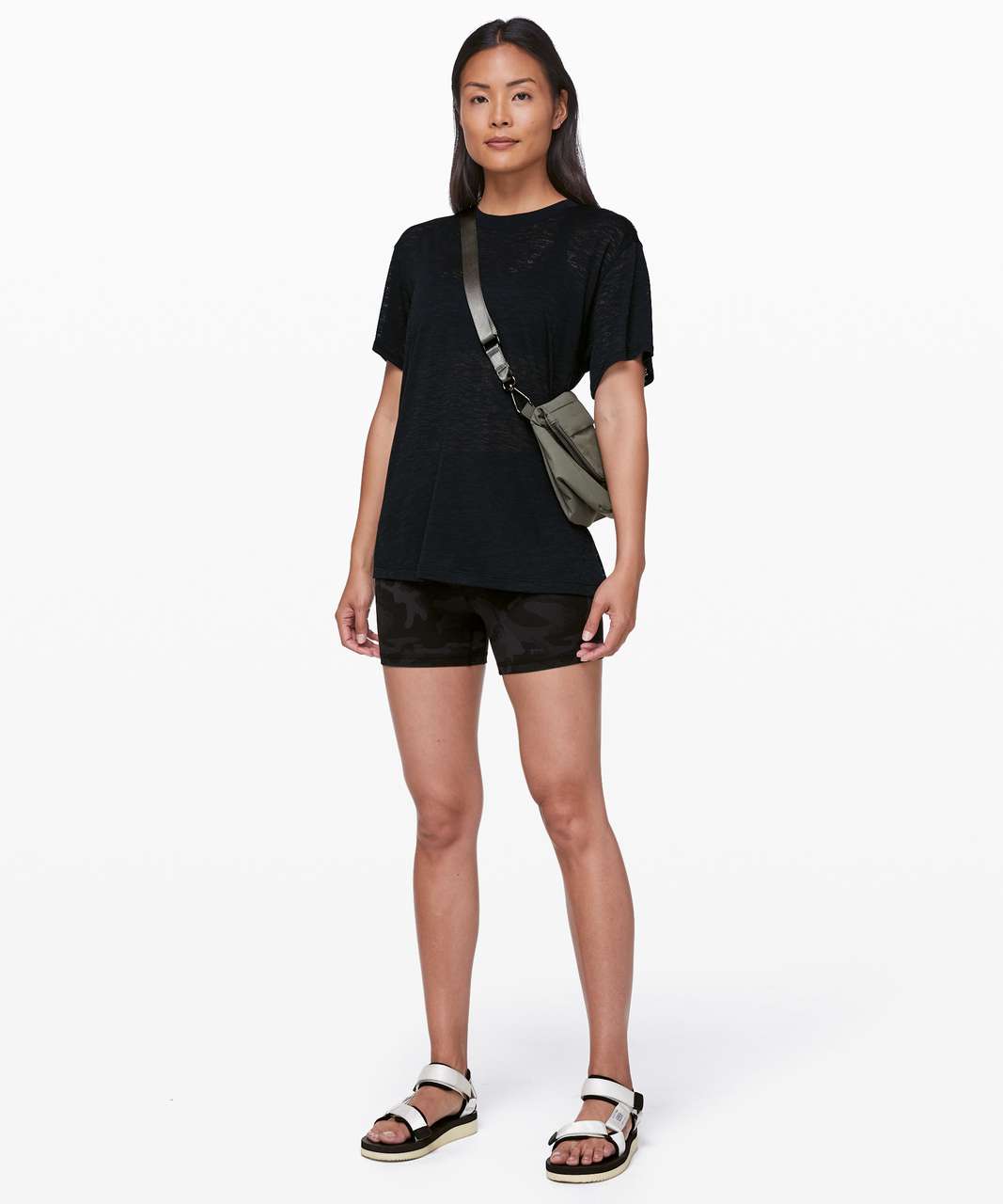 Lululemon All Yours Boyfriend Tee *Veil - Black