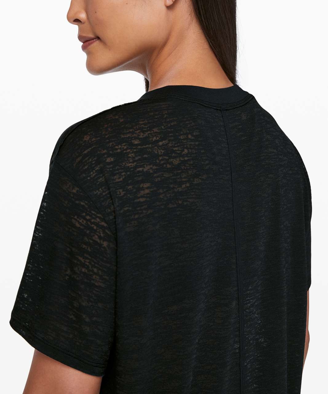 Lululemon All Yours Boyfriend Tee *Veil - Black