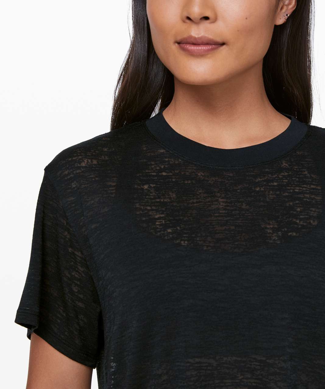 Lululemon All Yours Boyfriend Tee *Veil - Black