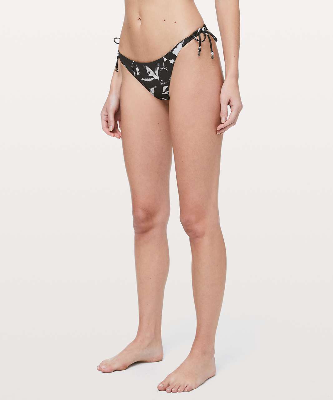 Lululemon Sun Soaker Cheeky Bottom *Low Rise - Mini Flower Pop Silver Lilac Black / Black