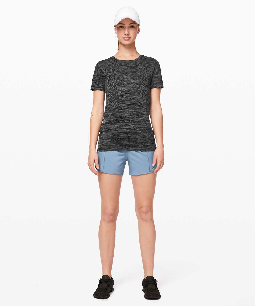 Lululemon Swiftly Tech Short Sleeve (Breeze) *Relaxed Fit - Black / White / Black