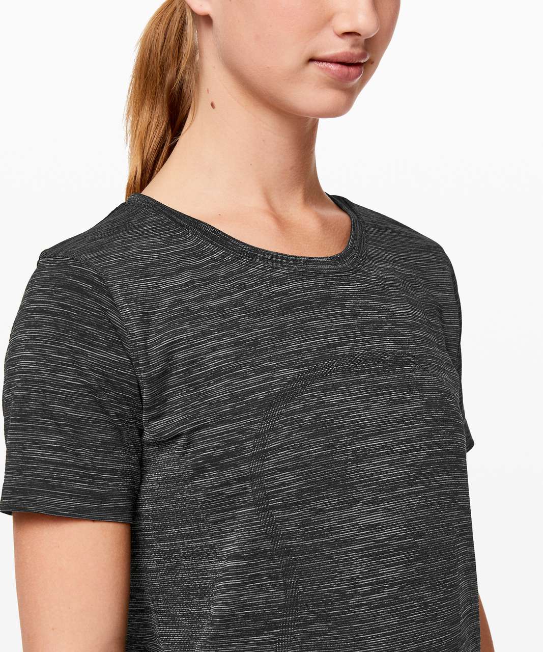 Lululemon Swiftly Tech Short Sleeve (Breeze) *Relaxed Fit - Black / White / Black