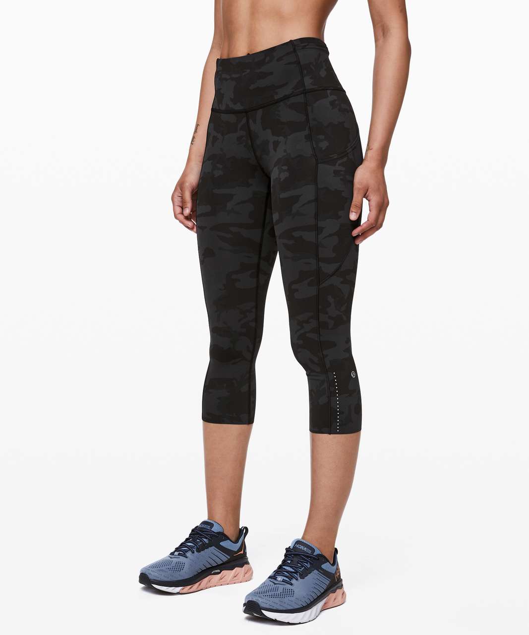 Lululemon Fast and Free Crop II 19 *Nulux - Incognito Camo Multi