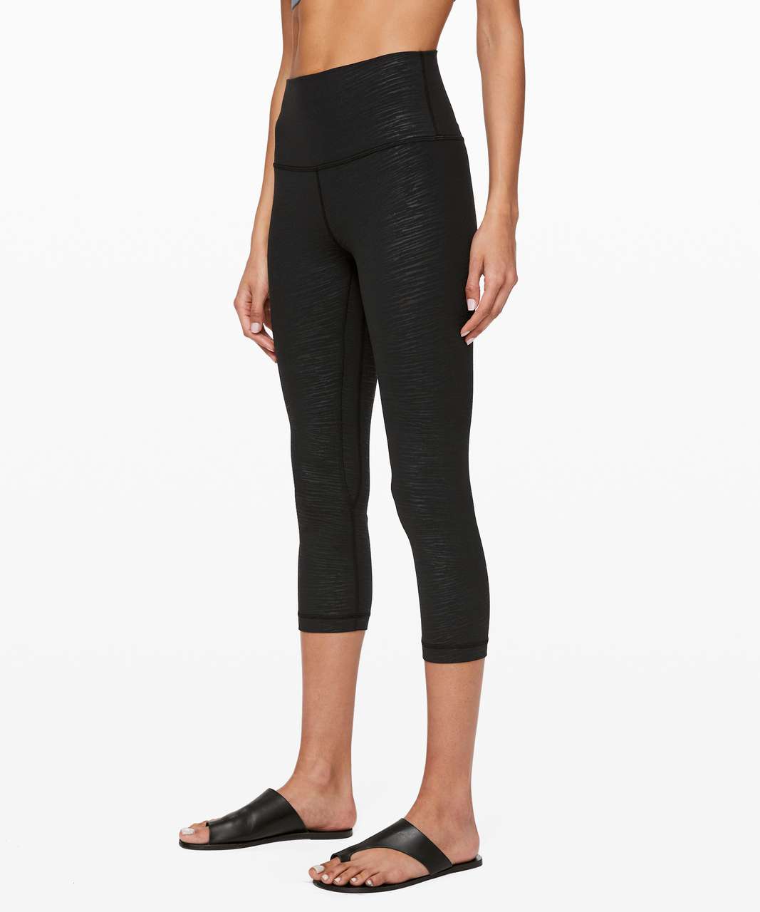 Lululemon Align Crop *21" - Stride Emboss Black