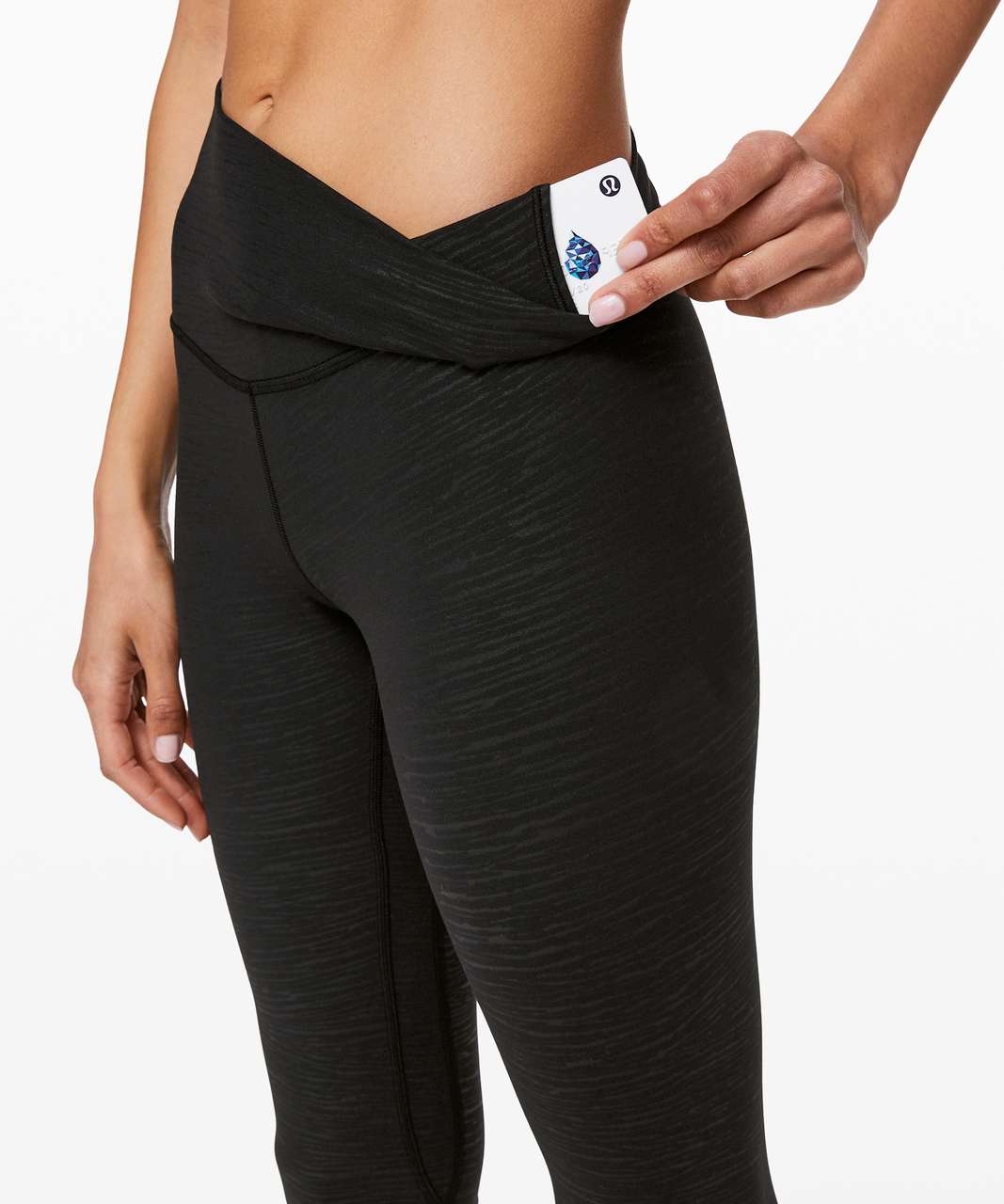 Lululemon Align Crop *21 - Stride Emboss Black - lulu fanatics