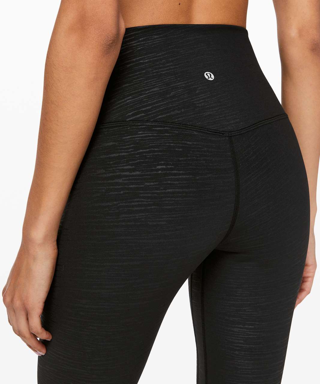 Lululemon Align Crop *21" - Stride Emboss Black