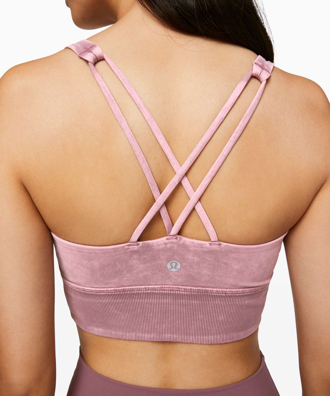 Lululemon Free To Be Bra *Long Line Rib Snow Wash - Washed Antoinette