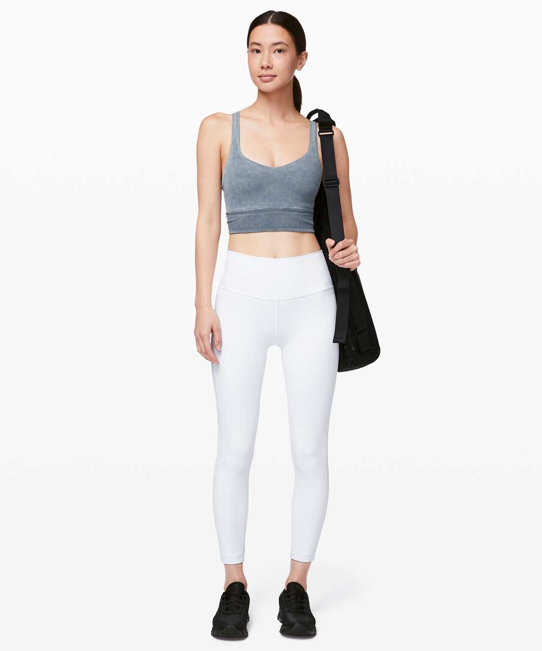 Lululemon Free To Be Bra *Long Line Rib Snow Wash - Washed Moon Blue - lulu  fanatics