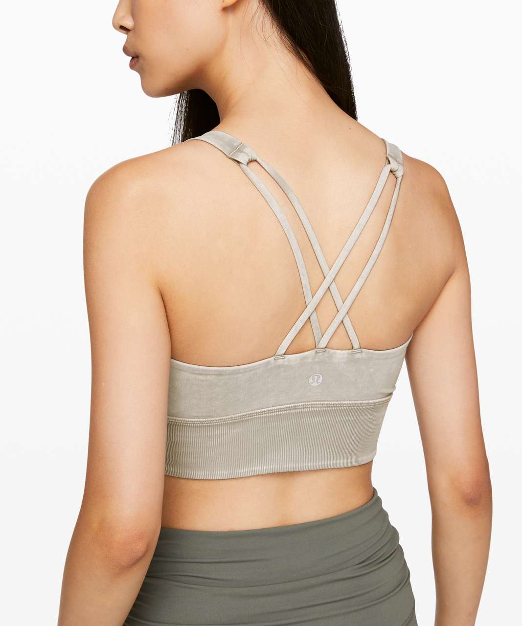 Lululemon Free To Be Bra *Long Line Rib Snow Wash - Washed French Clay