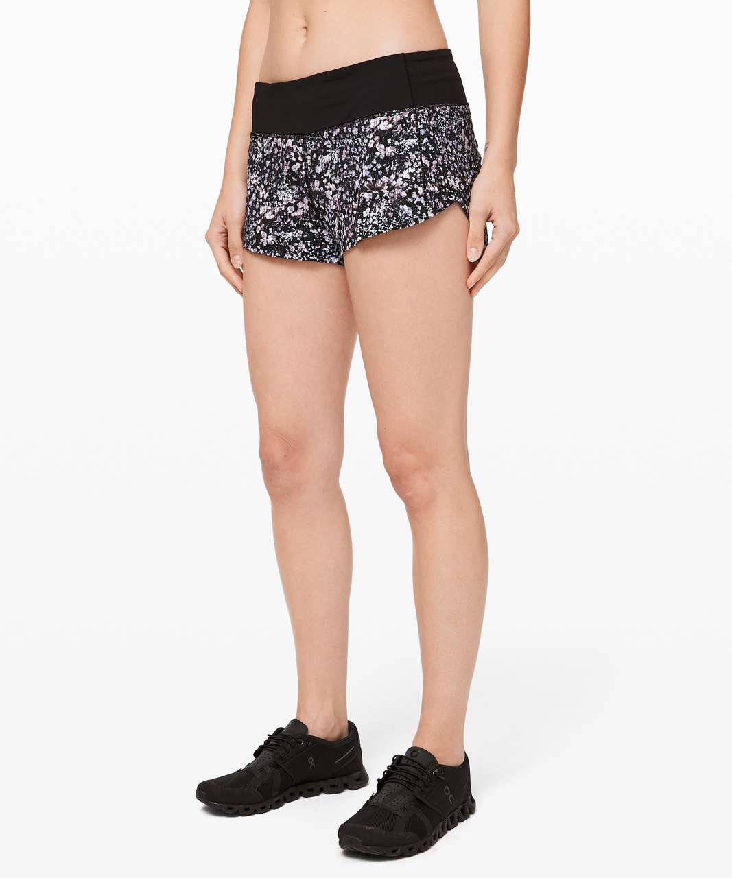 Lululemon Speed Up Short *2.5" - Floral Spritz Multi / Black