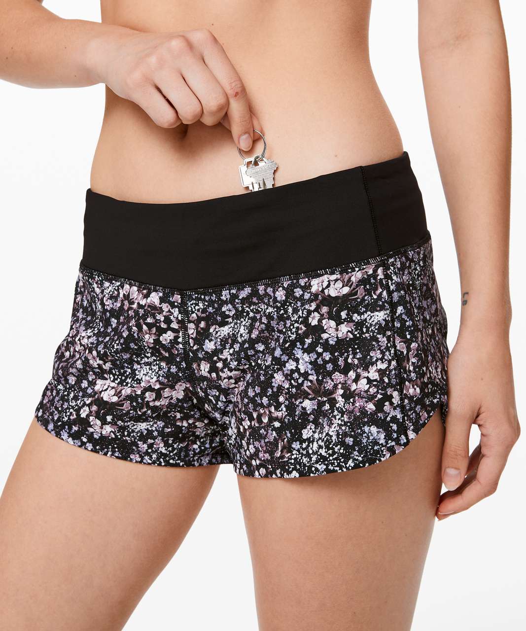 Lululemon Speed Up Short *2.5" - Floral Spritz Multi / Black - lulu