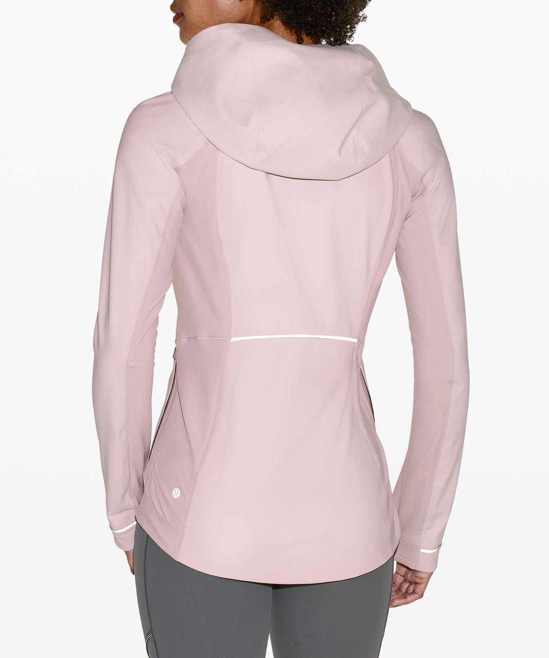 NEW Women Lululemon Cross Chill Jacket RepelShell Pink Taupe Size 8