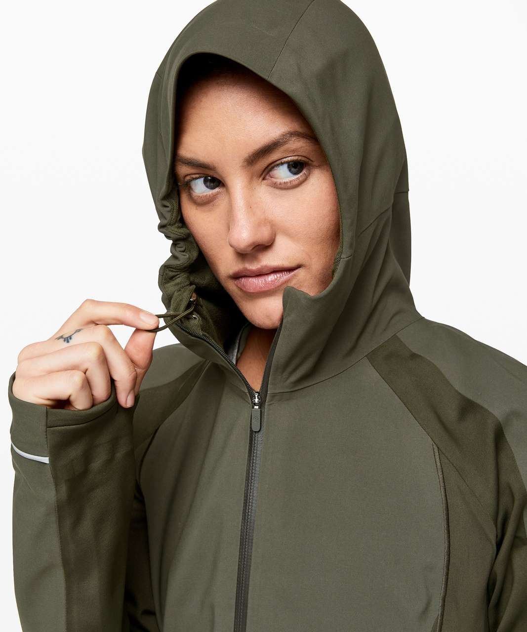 Lululemon Cross Chill Jacket In Dark Olive