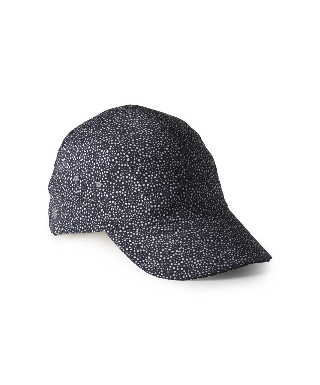 Lululemon Race To Place Run Hat 2.0 - Freckle Flower Black White / Black