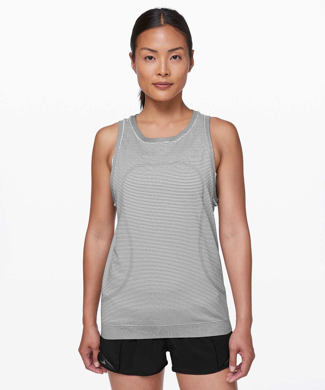 Lululemon Swiftly Breeze Tank *Relaxed Fit - White / Black