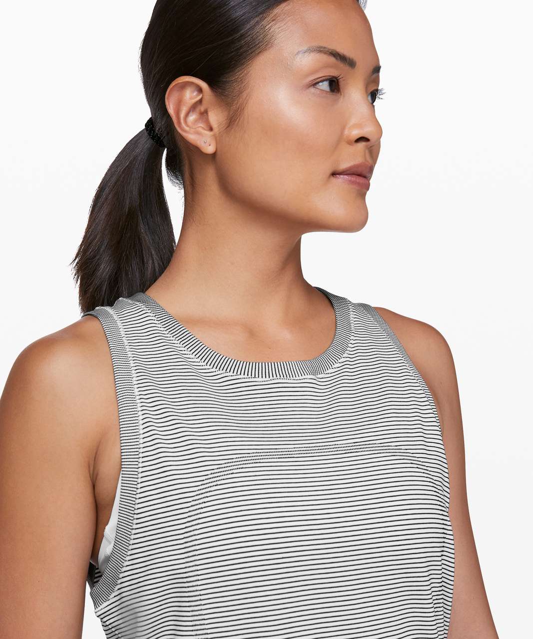 Lululemon Swiftly Breeze Tank *Relaxed Fit - White / Black