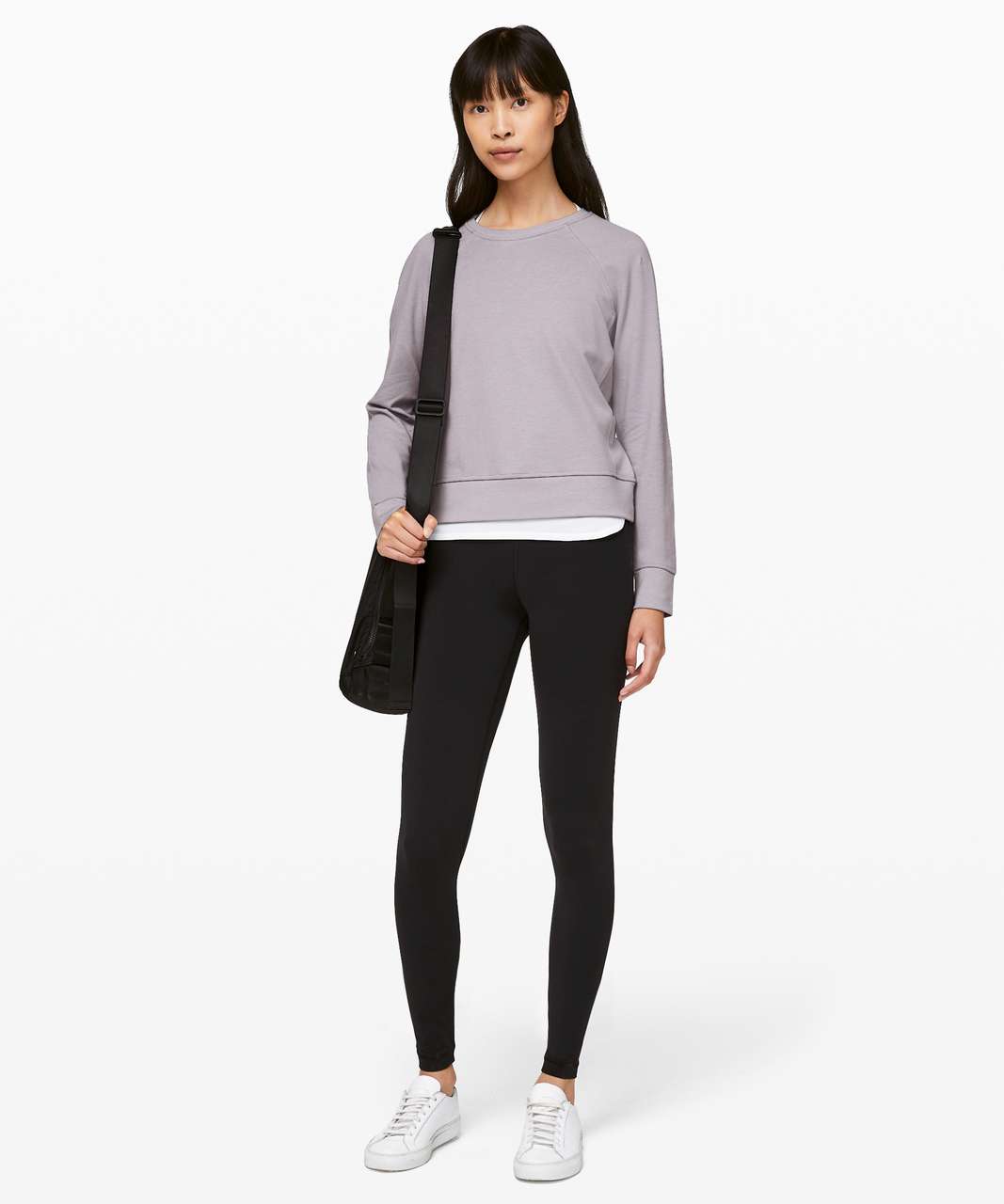 Lululemon Every Moment Crew - Lavender Grey - lulu fanatics