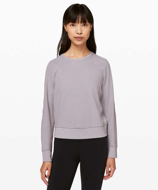 Lululemon Every Moment Crew - Heathered Frosted Mulberry - lulu fanatics