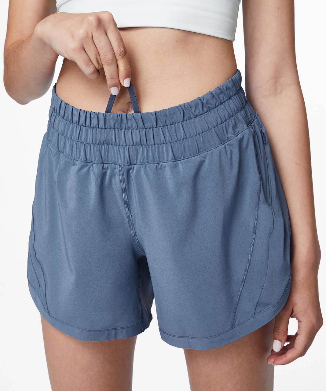 NEW Women Lululemon Track That High-Rise Lined Short 3 Icing Blue Size  6-8-10