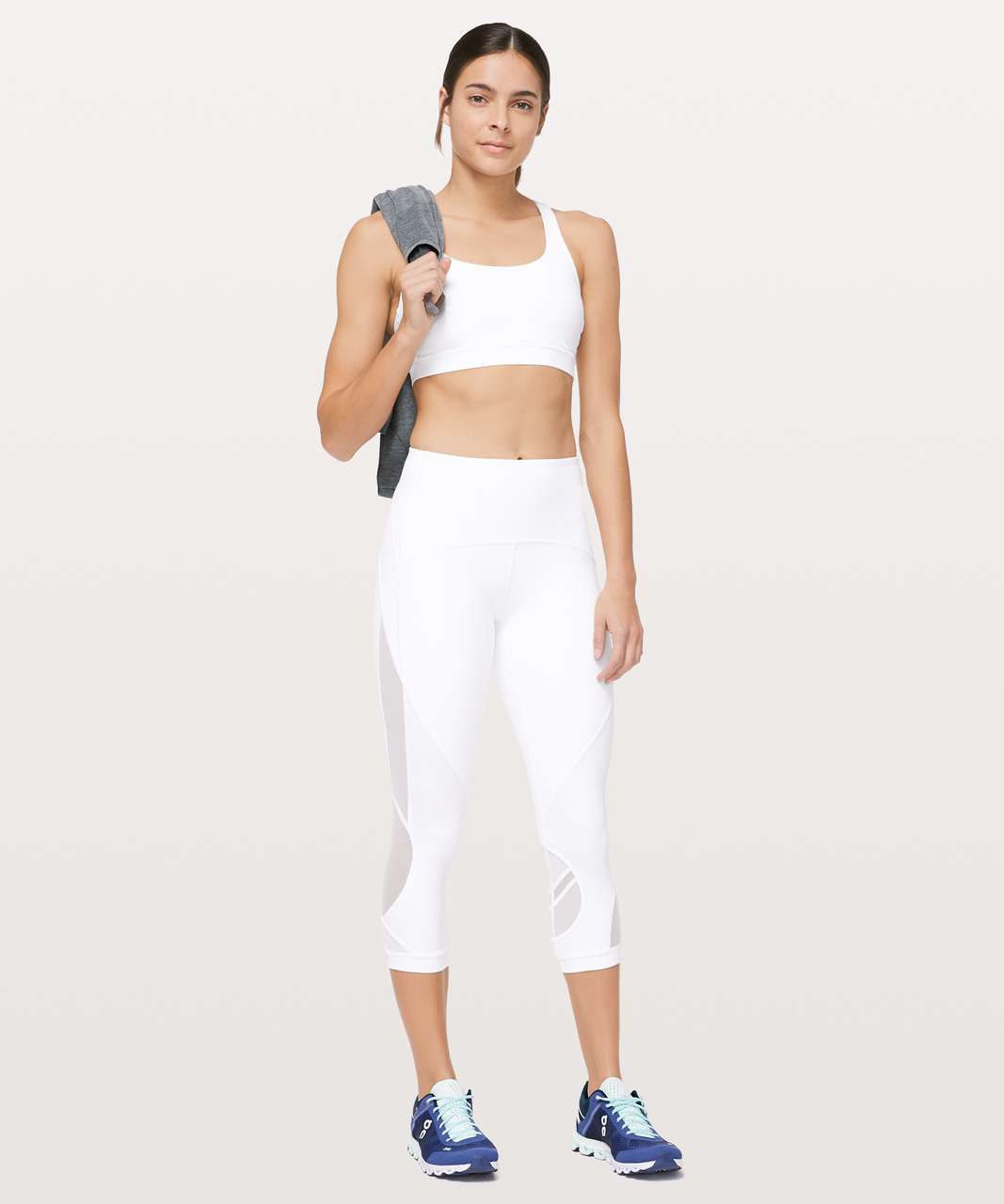 Lululemon Clear The Court Crop 21" - White