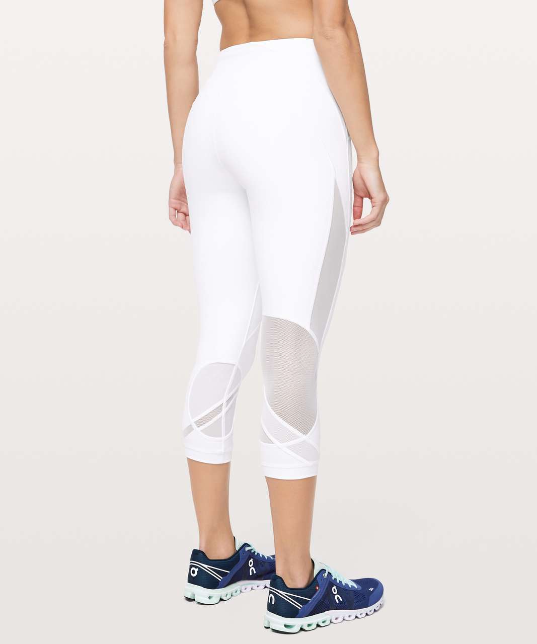 LuLu Lemon White Mesh Leggings