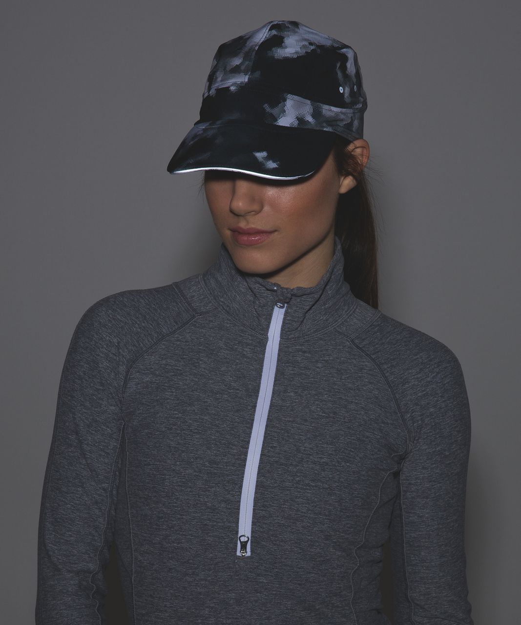 Lululemon Race To Place Run Hat 2.0 - Blooming Pixie White Black