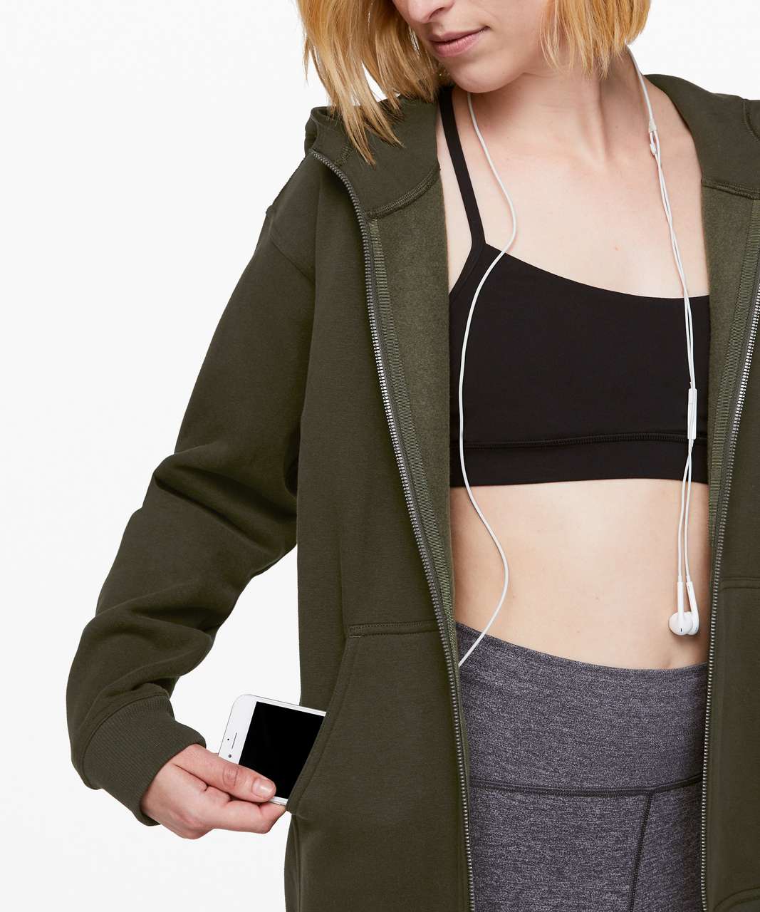 Lululemon All Yours Zip Hoodie - Dark Olive