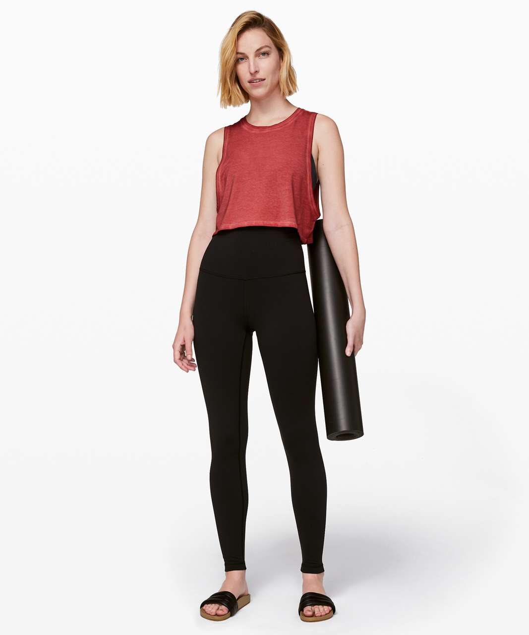 Lululemon Muscle Love Crop Tank *Fade - Washed Brick Rose