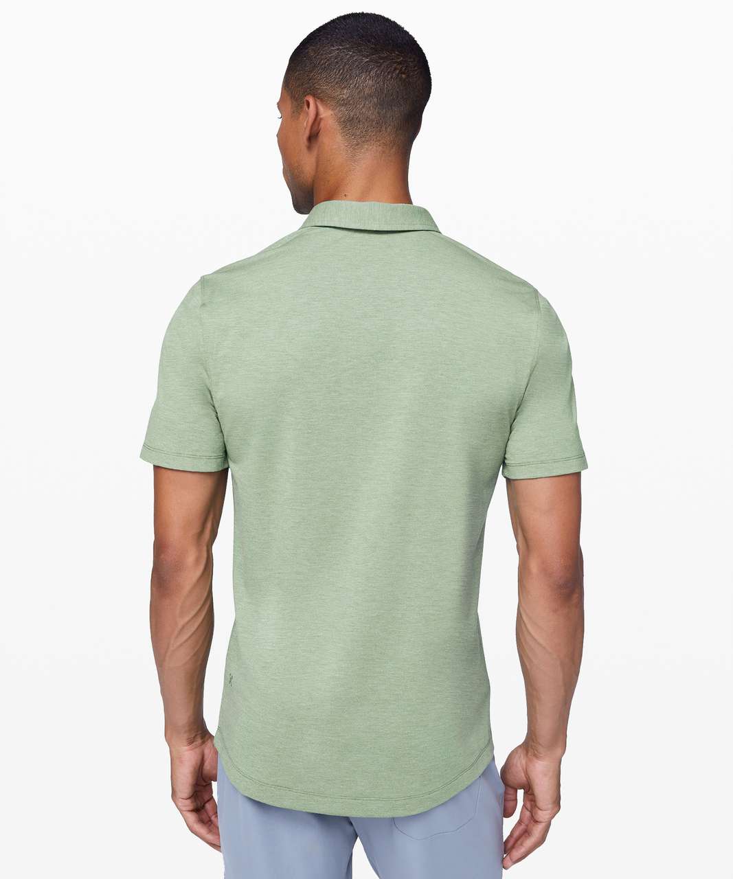 Lululemon Evolution Polo - Heathered Green Haze