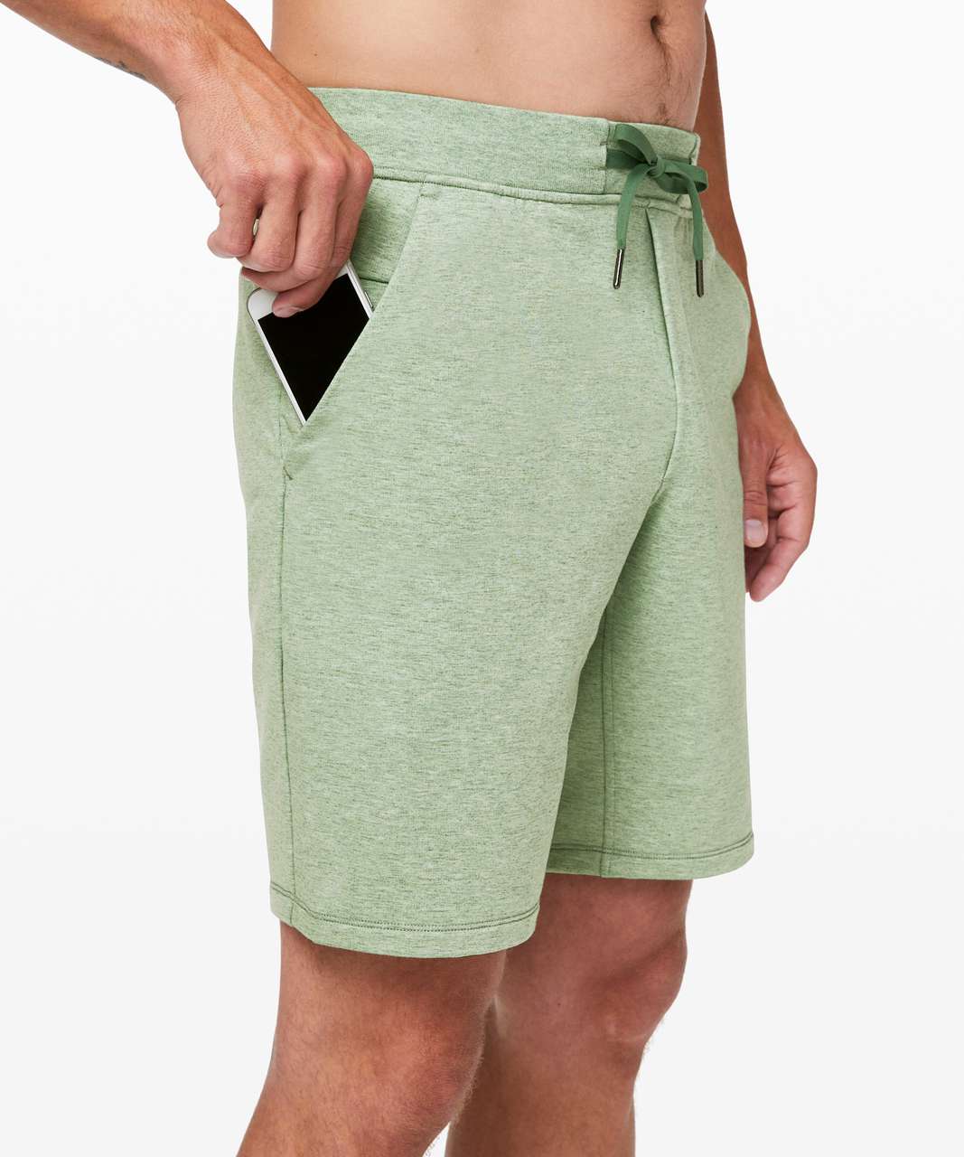 Lululemon City Sweat Short *9" - Heathered Green Haze