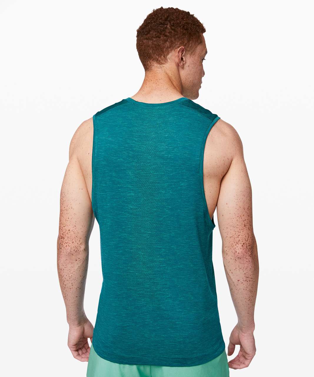 Lululemon Metal Vent Tech Muscle Tank - Tropix Green / Shark Teal