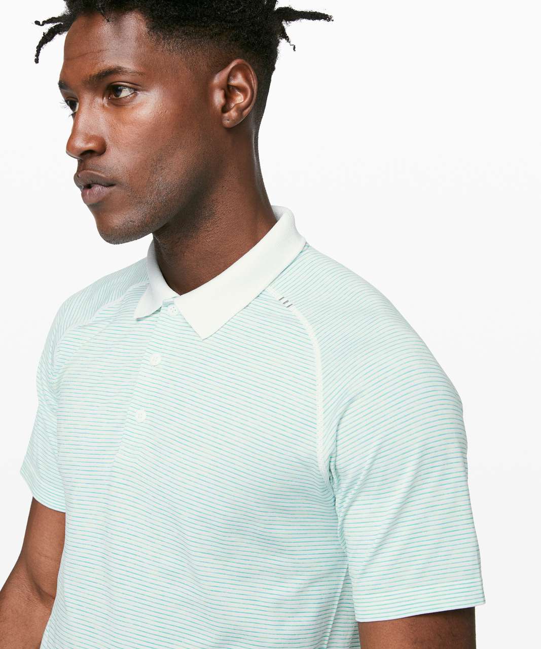 Lululemon Metal Vent Tech Polo - White / White / Blue / Lime