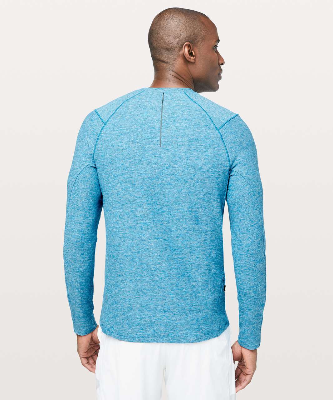 Lululemon Surge Warm Long Sleeve - Heathered Vivid Aqua