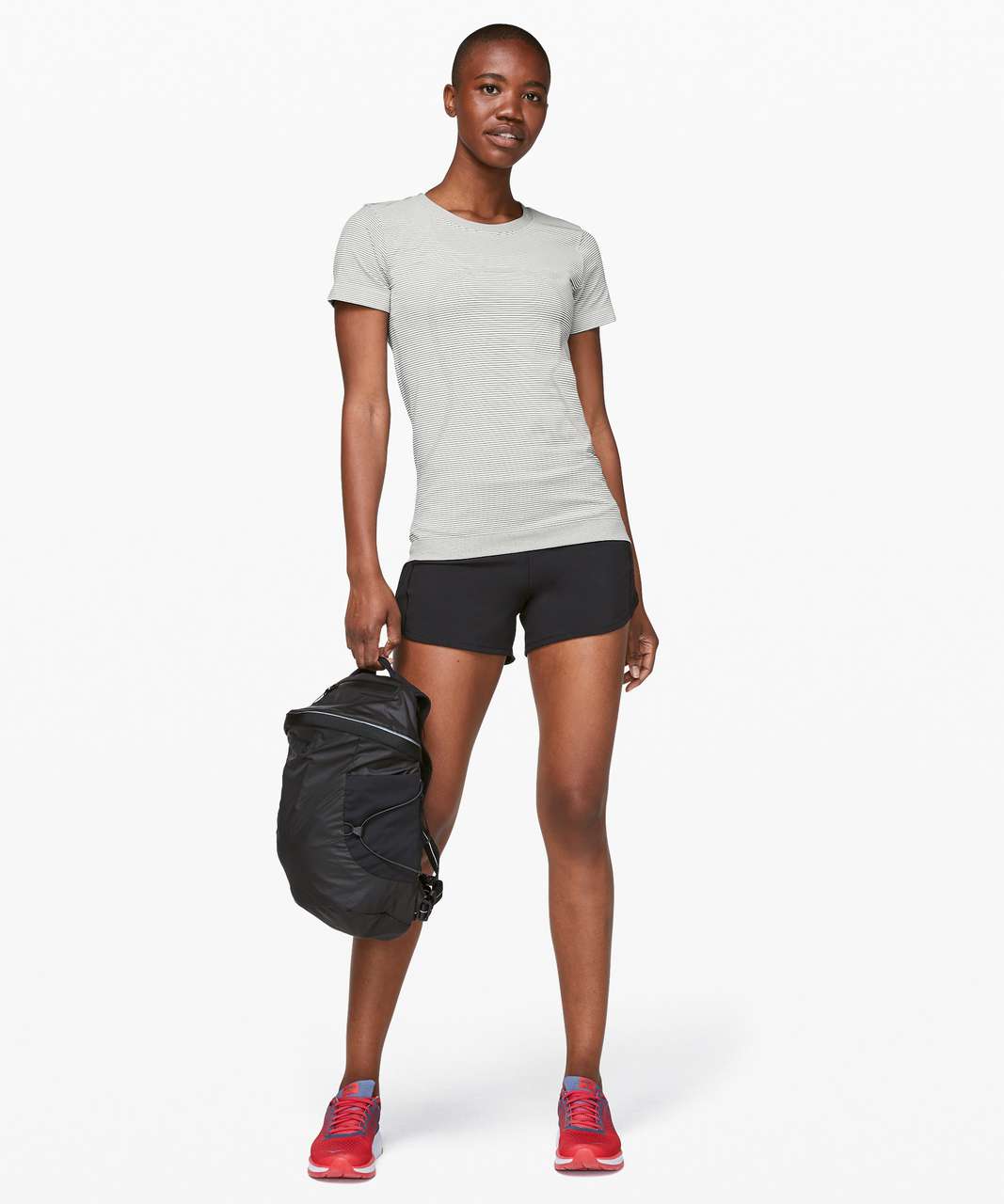 Lululemon Swiftly Tech Short Sleeve (Breeze) *Relaxed Fit - White / Black