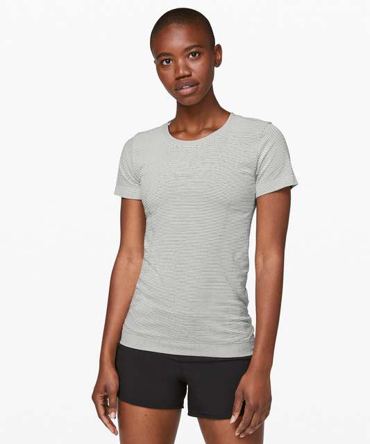 Lululemon Swiftly Tech Short Sleeve Crew - Black / White (03/2017 ...