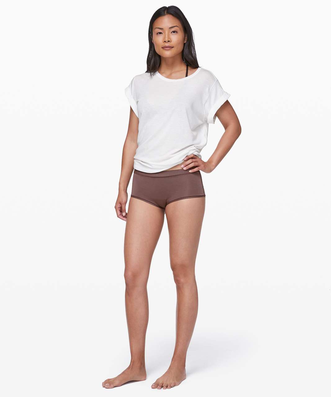 Lululemon Simply There Boyshort - Cherry Cola