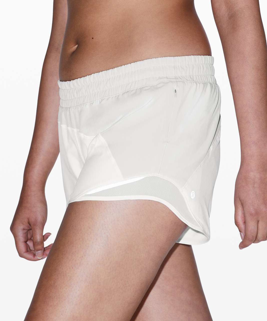 Lululemon Hotty Hot Short *Asym - Light Chrome / White / White