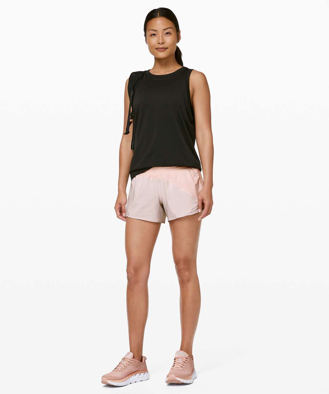 Lululemon Hotty Hot Short *Asym - Butter Pink / Light Chrome / Light Chrome  - lulu fanatics