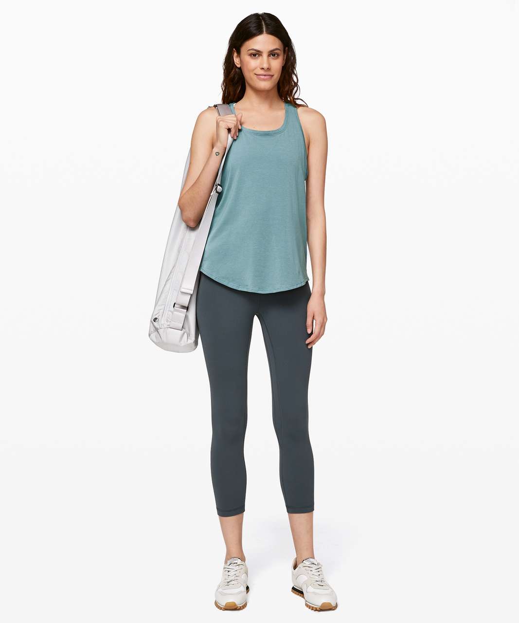 NWT Lululemon Muscle Love Crop Tank *Tough - Tank Top Rhino Grey cropped