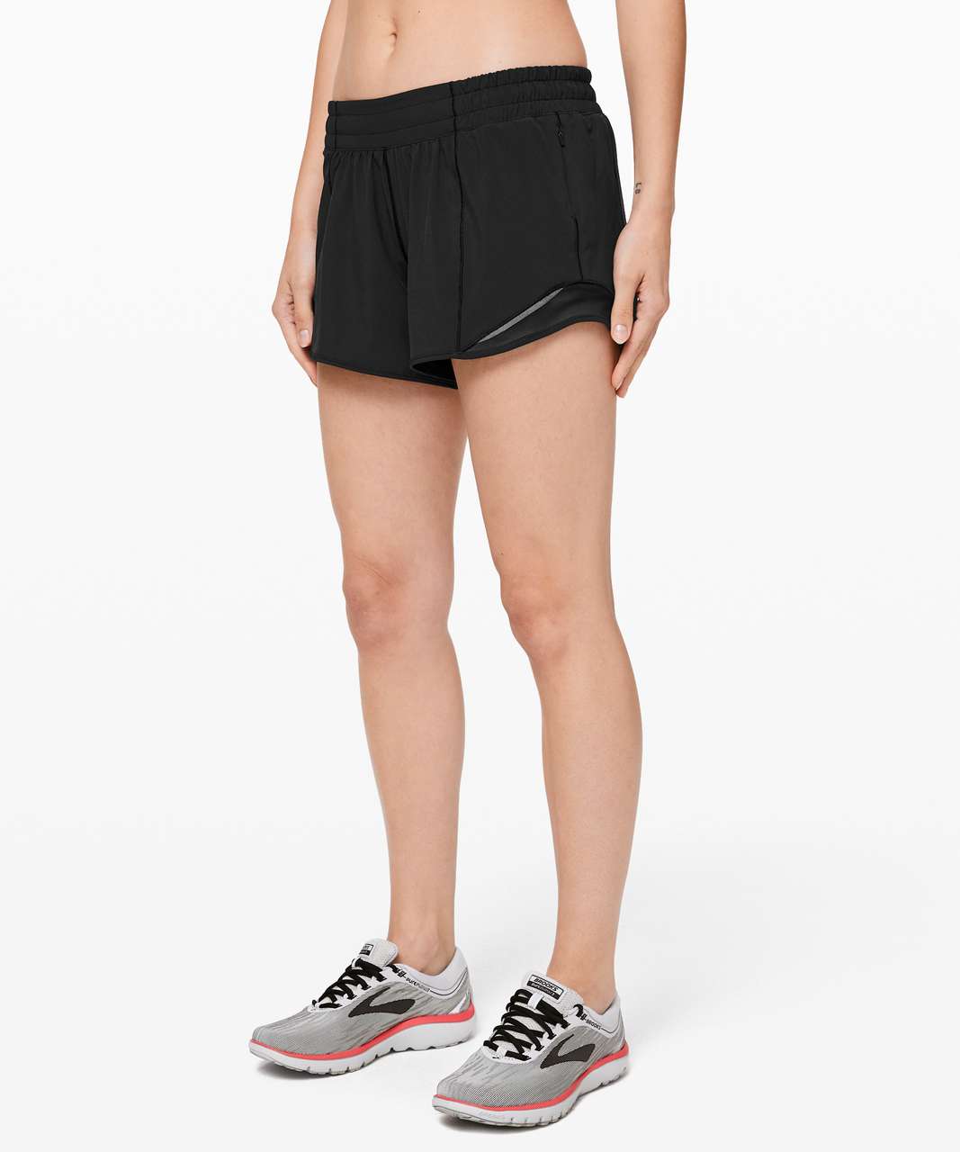 Lululemon Hotty Hot Short II Long 4 *Emboss - Honeycomb Emboss Black -  lulu fanatics