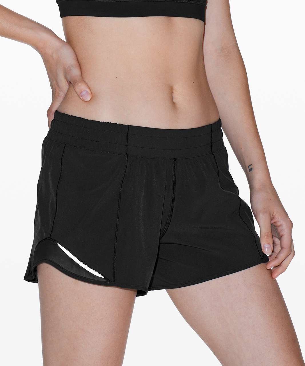 Lululemon Hotty Hot Short II *Long 4 - Vitalize Multi / Black - lulu  fanatics