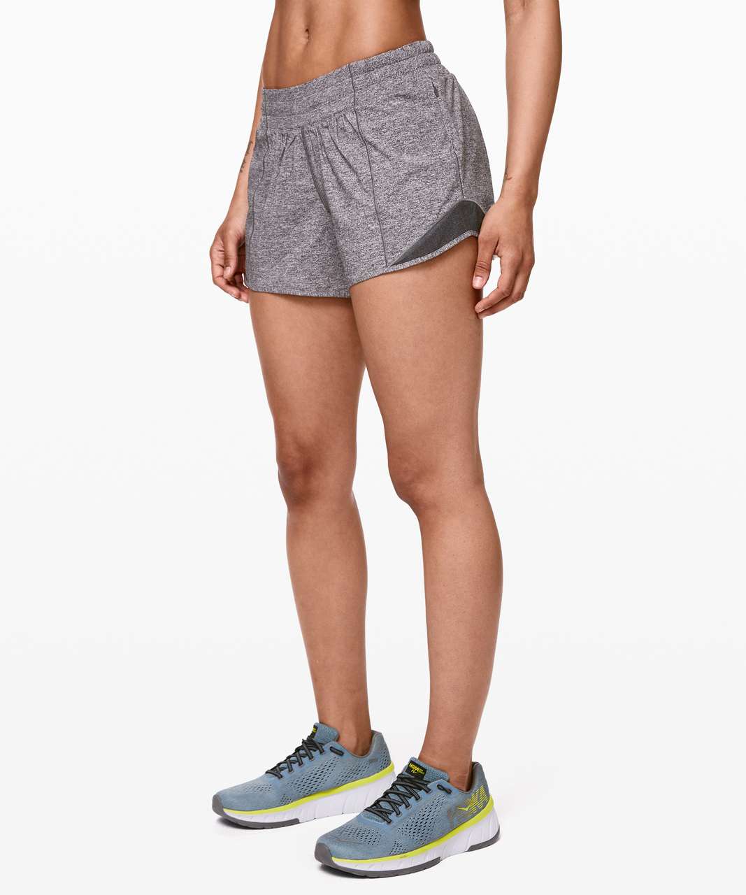 lululemon Speed Up Mid-Rise Short 4 Lined in Heather Lux Multi