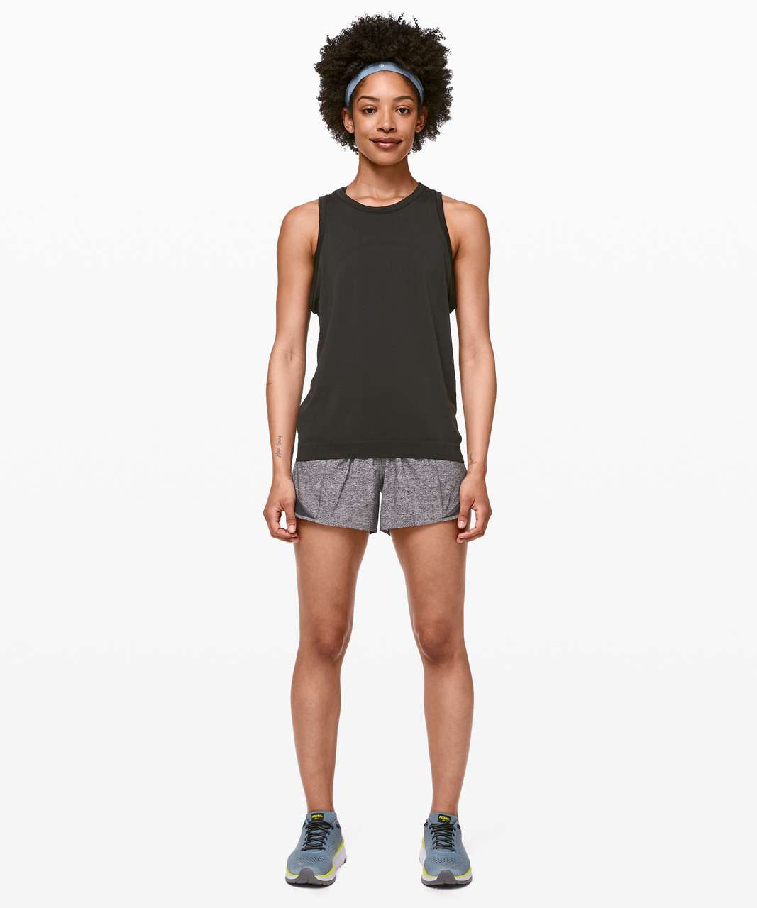 Lululemon Hotty Hot Short II *Long 4 - Heather Lux Multi Black