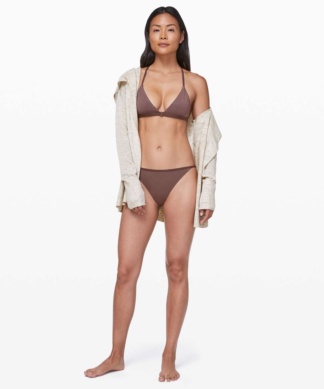 Lululemon Simply There Triangle Bralette - Cherry Cola