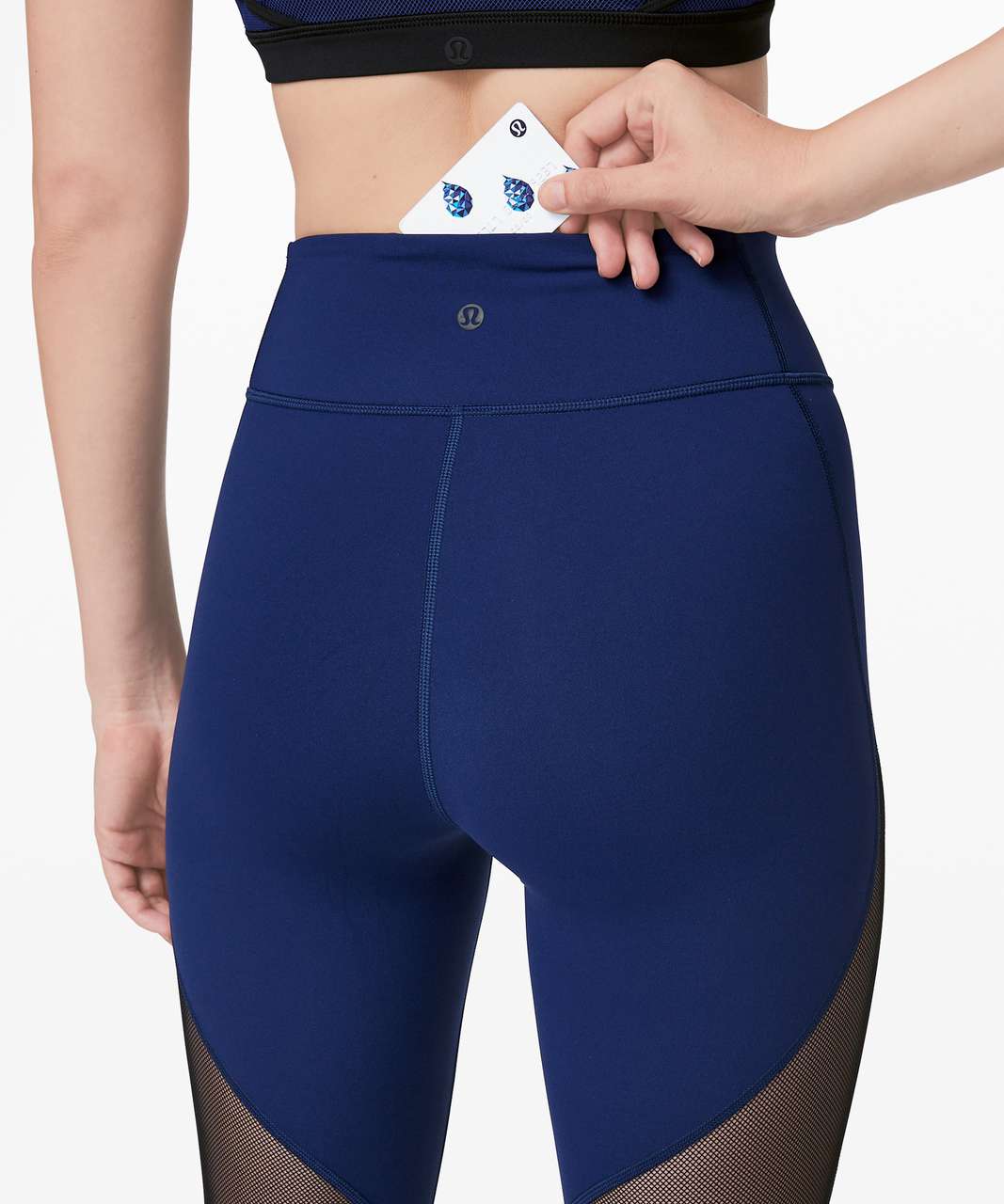 QAMUTIIT HERRINGBONE LEGGINGS (BLUE)