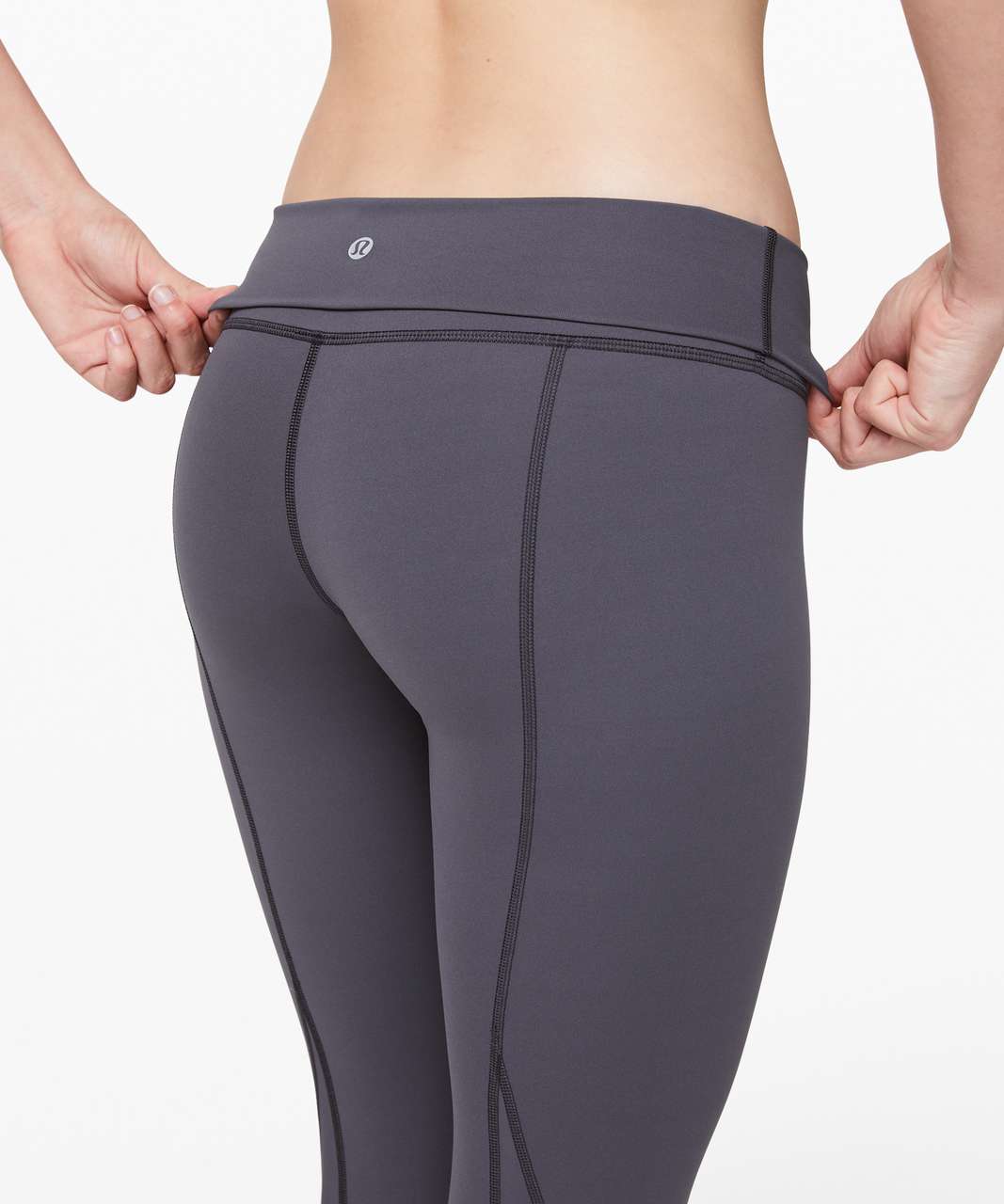 New AUTH Lululemon Wunder Under Crop High-Rise Roll Down Scallop