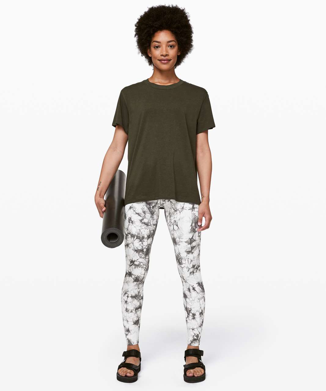 Lululemon All Yours Boyfriend Tee - Dark Olive