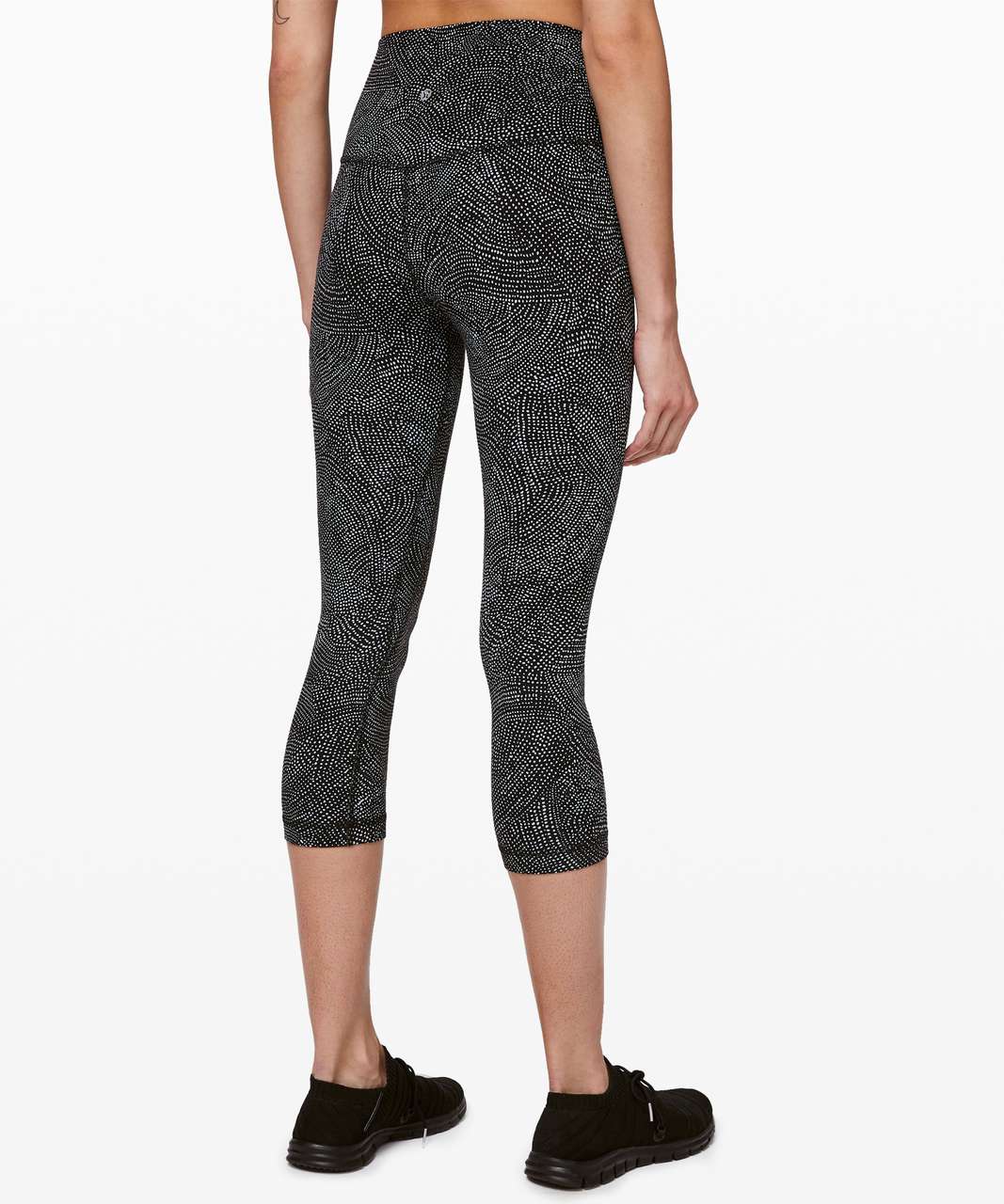 Lululemon Align Crop *21 - Free Spirit Ice Grey Black - lulu fanatics